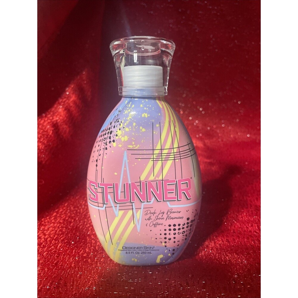 Designer Skin Stunner Leg Bronze, Shave Moisturizer, Caffeine Tanning Bed Lotion